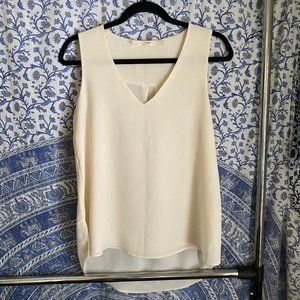 Cream Chiffon Top